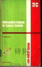 Mathematical Methods for Science Students PDF电子版封面
