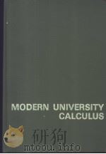 MODERN UNIVERSITY CALCULUS PDF电子版封面