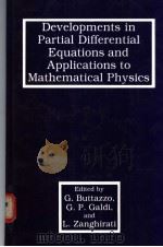 Developments in Partial Differential Equations and Applications to Mathematical Physics PDF电子版封面