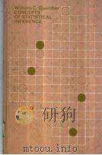CONCEPTS OF STATISTICAL INFERENCE PDF电子版封面