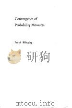 Convergence of probability Measures PDF电子版封面