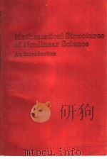 Mathematical Structures of Nonlinear Science PDF电子版封面