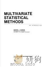 MULTIVARIATE STATISTICAL METHODS PDF电子版封面
