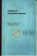 Handbook of Air Pollution Analysis PDF电子版封面