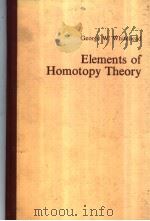 Elements of Homotopy Theory PDF电子版封面