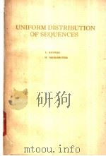 UNIFORM DISTRIBUTION OF SEQUENCES（ PDF版）