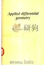 Applied differential geometry PDF电子版封面