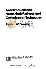 An Introduction to Numerical Methods and Optimization Techniques PDF电子版封面 0444002634