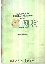 HANDBOOK OF BOOLEAN ALGEBRAS VOLUME 3 PDF电子版封面