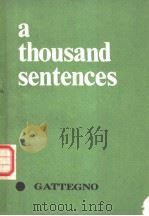 a thousand sentences（ PDF版）