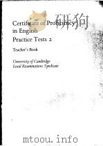 Certificate of Proficiency in English Practice Test 2 Teacher's Book（ PDF版）