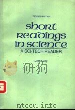 SHORT READINGS IN SCIENDE PDF电子版封面