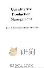 Quantitative Production Management（ PDF版）