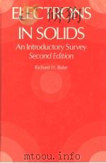 ELECTRONS IN SOLIDS PDF电子版封面 0121385523