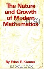 The Nature and Growth of Modern Mathematics PDF电子版封面 0691023721