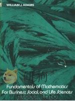 Fundamentals of Mathematics for Business,Social,and Life Sciences PDF电子版封面 0133410730