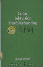 Color Television Troubleshooting PDF电子版封面 0879091304