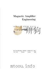 Magnetic Amplifier Engineering PDF电子版封面
