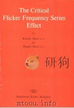 The Critical Flicker Frequency Series Effect     PDF电子版封面     