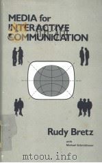 Media for Interactive Communication PDF电子版封面