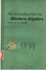 An Introduction to Modern Algebra（ PDF版）