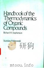Handbook of the Thermodynamics of Organic Compounds PDF电子版封面 0444012400