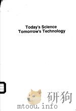Today's Science Tomorrow's Technology PDF电子版封面 0080400671