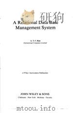 A Relational Data Base Management System PDF电子版封面