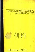 WINDOWS PROGRAMMING:AN INTRODUCTION PDF电子版封面