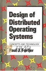 Design of Distributed Operating Systems PDF电子版封面 0070216215