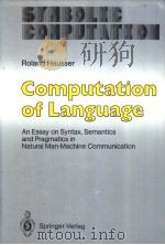 Computation of Language PDF电子版封面 0387508821