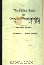 The Logical Basis for Computer Programming Volume Ⅱ PDF电子版封面