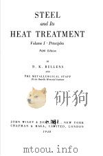 STEEL AND ITS HEAT TREATMENT PDF电子版封面