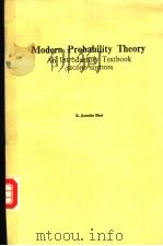 Modern Probability Theory An Introductory Textbook （SECOND EDITION）（ PDF版）