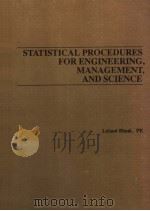 STATISTICAL PROCEDURES FOR ENGINEERING，MANAGEMENT，AND SCIENCE（ PDF版）