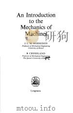 An Introduction to the Mechanics of Machines PDF电子版封面