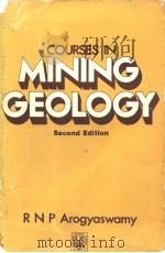 COURSES IN MINING GEOLOGY PDF电子版封面