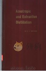 Azeotropic and Extractive Distillation PDF电子版封面