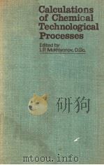 Calculations of Chemical Technological Processes PDF电子版封面