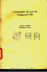 Comtruction of and On Compacted Fills PDF电子版封面