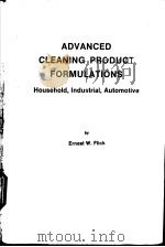 ADVANCED CLEANING PRODUCT FORMULATIONS PDF电子版封面