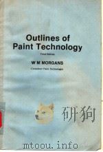 Outlines of Paint Technology PDF电子版封面