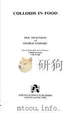 COLLOIDS IN FOOD PDF电子版封面