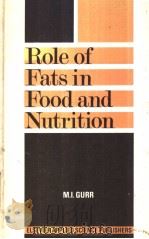 Role of Fats in Food and Nutrition PDF电子版封面 0853342989