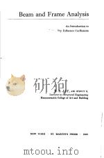 Beam and Frame Analysis PDF电子版封面