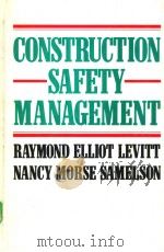 Construction Safety Management PDF电子版封面