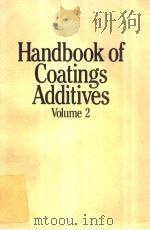 Handbook of Coatings Additives Volume 2 PDF电子版封面