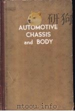 AUTOMOTIVE CHASSIS AND BODY PDF电子版封面