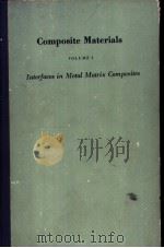 Composite Materials Volume 1 PDF电子版封面