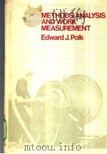 METHODS ANALYSIS AND WORK MEASUREMENT PDF电子版封面 0070503788